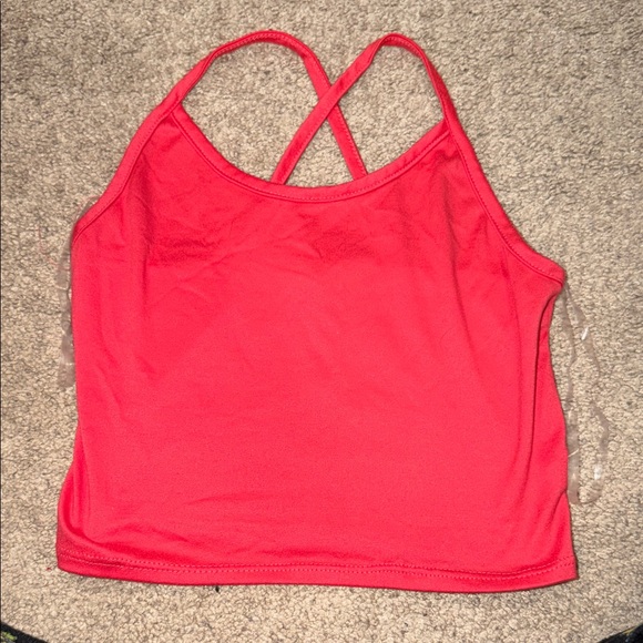 Red Cross-Back Tank Top - Picture 1 of 4